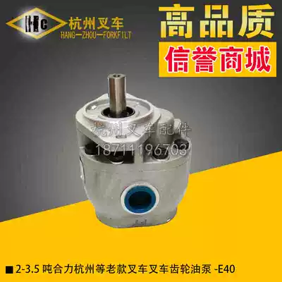 Stacker accessories 2 3 3 5 tons Heli Hangzhou and other old stacker hydraulic gear oil pump gear pump E40