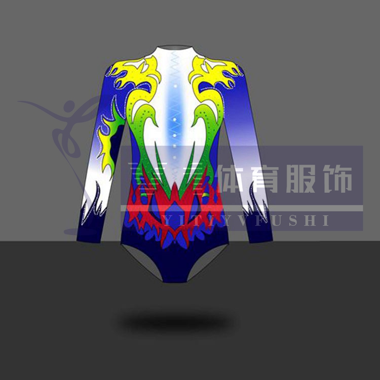 New competitive bodybuilding drills Velvet Printed Students Professional Arts gymnastics to compete in the competition