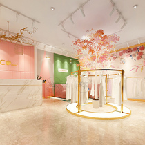 Clothing buyer shop boutique womens clothing store mens clothing store shoe jewelry store Net red physical store decoration design renderings