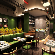 Shop decoration design physical shop milk tea women clothing shop beauty salon barbecue hotel decoration design renderings
