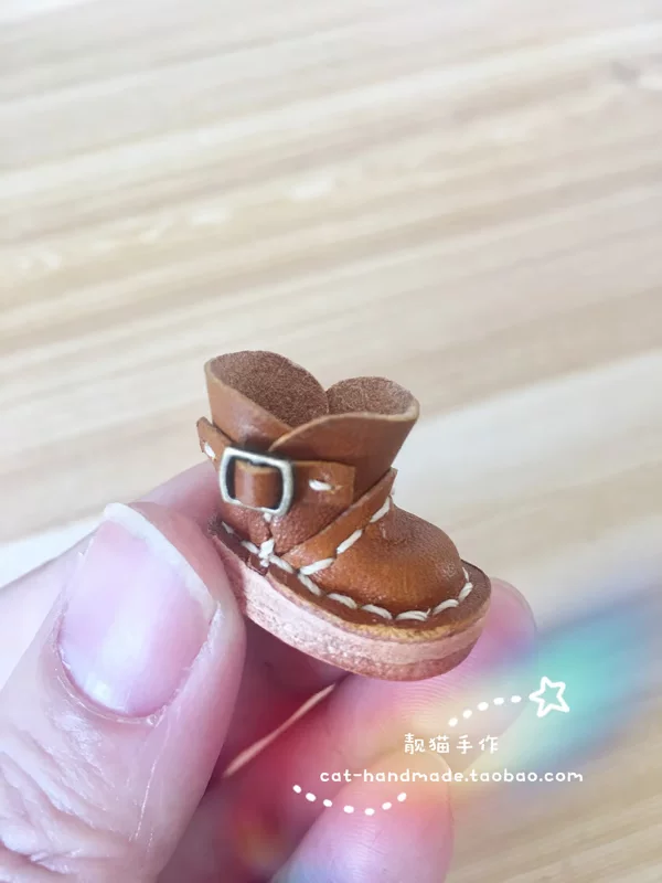 [Liangcai handicraft] OB11 глиняная заимствованная имя 149 Мистер Ли's детские handmade обувь кожаные ботинки без пятен