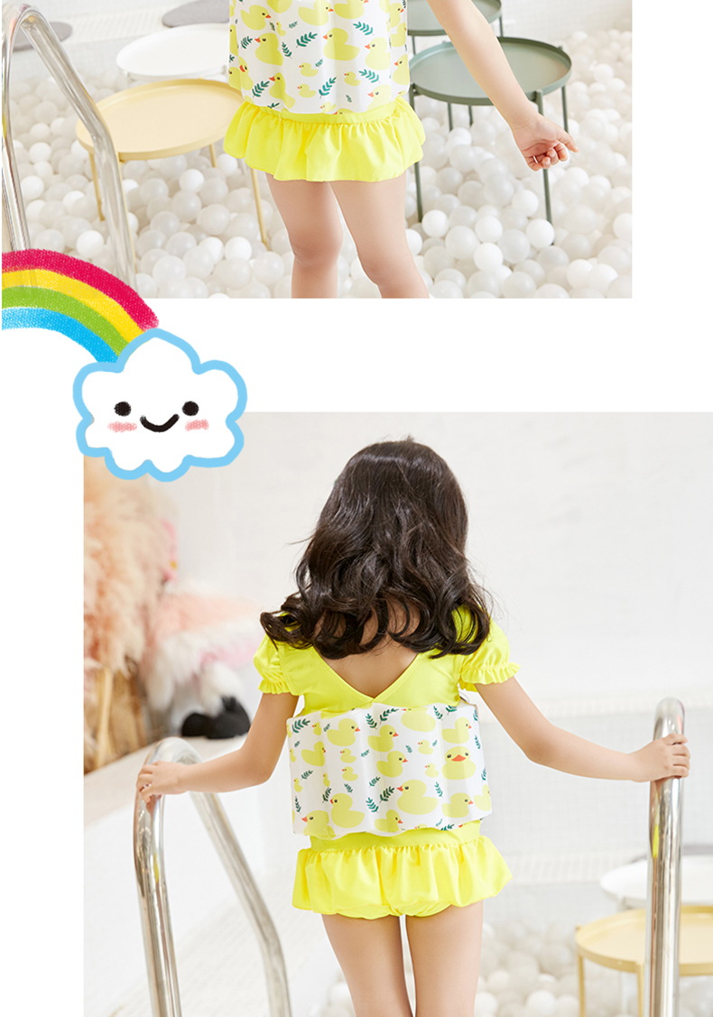 Đồ bơi cho trẻ em phao trẻ em gái trẻ em nổi nhanh khô dính liền với trẻ em 2-10 tuổi Quần áo phao trẻ em - Bộ đồ bơi của Kid đồ bơi tiên cá