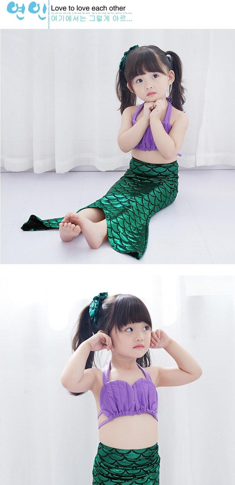 Áo tắm cho bé gái Nàng tiên cá Cô ​​gái mặc bikini Công chúa Dress Dress Show Trang phục Cô gái Đồ bơi - Bộ đồ bơi của Kid đồ bơi cho trẻ sơ sinh