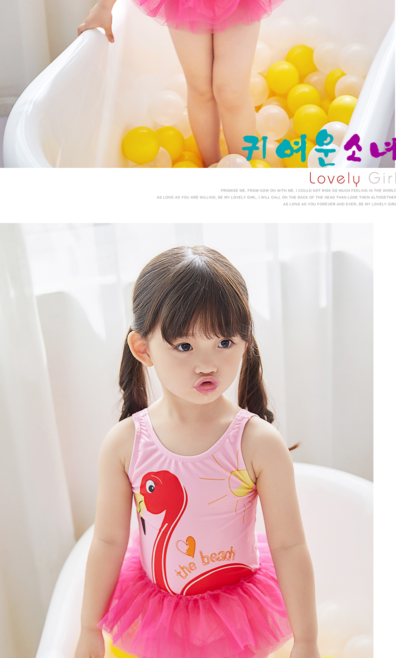 Đồ bơi bé gái 2 bé 3 chim hồng hạc 4 trẻ em 5 váy công chúa 6 mảnh cơ thể 8 áo tắm 1-9 tuổi Bộ đồ tắm trẻ em - Bộ đồ bơi của Kid đồ bơi trẻ em cao cấp