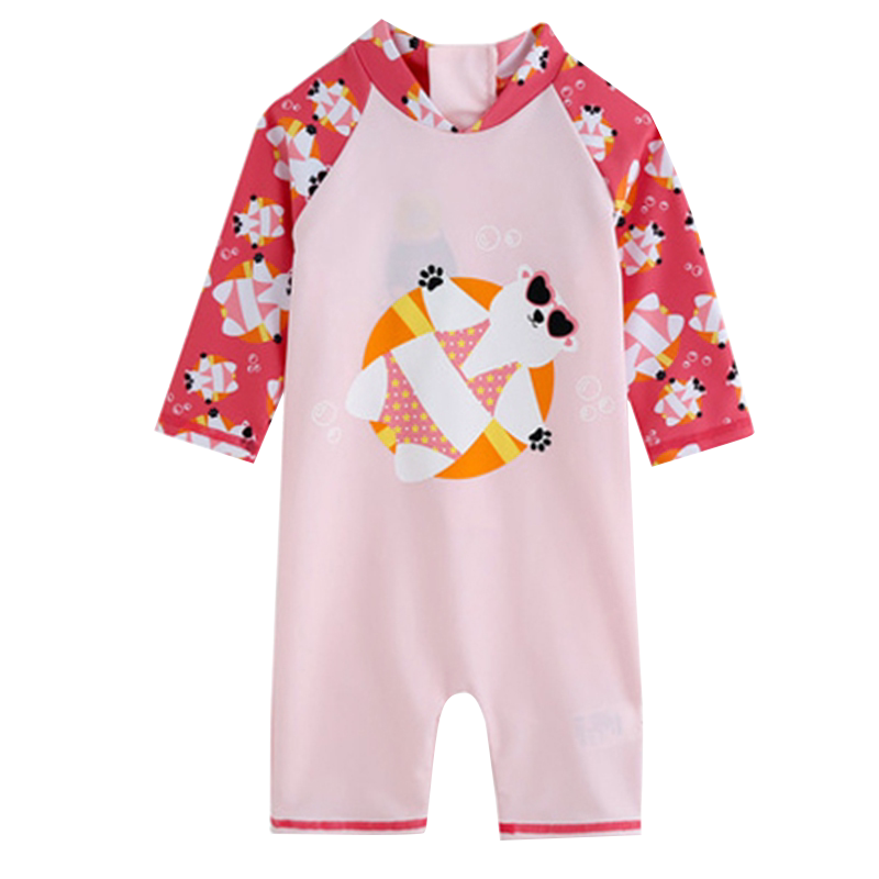 游泳配件女童泳衣中小童女孩子連體沖浪服可愛小熊嬰兒幼兒童泳裝韓1 8歲 Yahoo奇摩拍賣