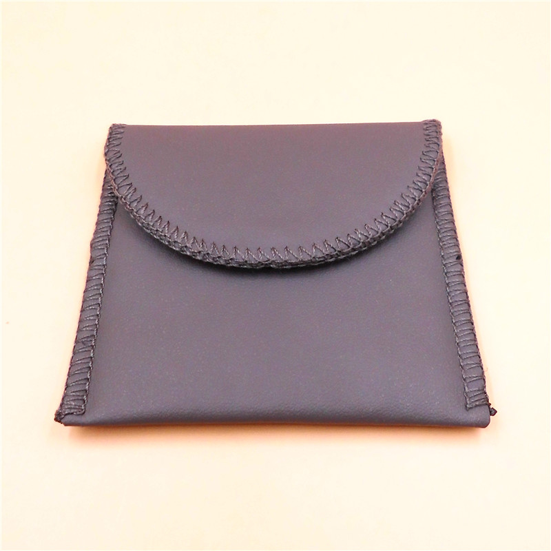 Hearing aid small leather bag small packing bag closeout bag protective bag to carry with poo, it is not genuine leather