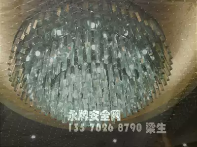 Ancient Town Xiamen Nanjing Hangzhou Hotel Guest Mall Crystal Lamps Invisible Protective Mesh Nylon Safety Rope