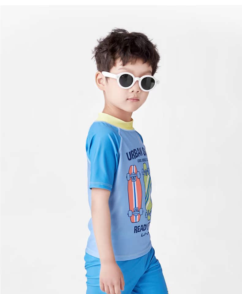 Đồ bơi trẻ em Li Ning chia áo tắm bé trai và bé gái lớn chống nắng bé boxer phù hợp với áo tắm - Bộ đồ bơi của Kid đồ bơi nàng tiên cá cho bé