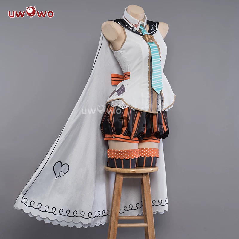 [Готовый кэский Uwowo 初音未来 костюм на Хэллоуин для женщины MIKU фигурка по образцу]