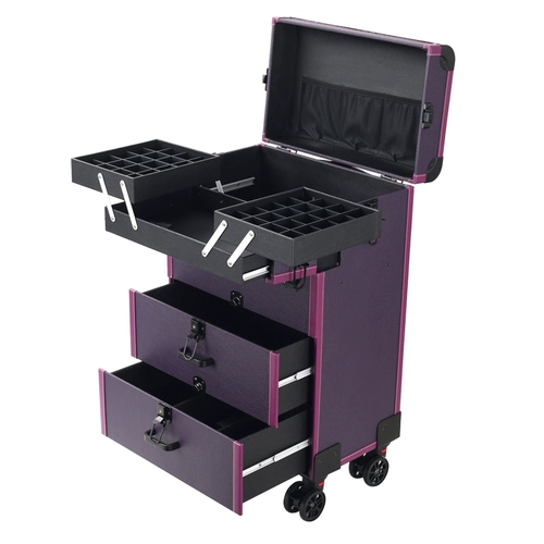 Профессиональная вместительная и большая коробка для маникюра, чемодан, косметический ящик для хранения