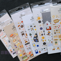 PVC waterproof decorative stickers Korea Sonia stickers small patterns cute hand account stickers ins Wind translucent stickers