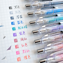 Pentel transparent rod color core limited gel pen bln75 gray ink blue 0 5 press quick-drying black pen