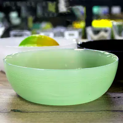Jade plate Jade color glass tableware tray Snack fruit plate Fruit plate Green bowl Fruit plate Glass plate Dried fruit