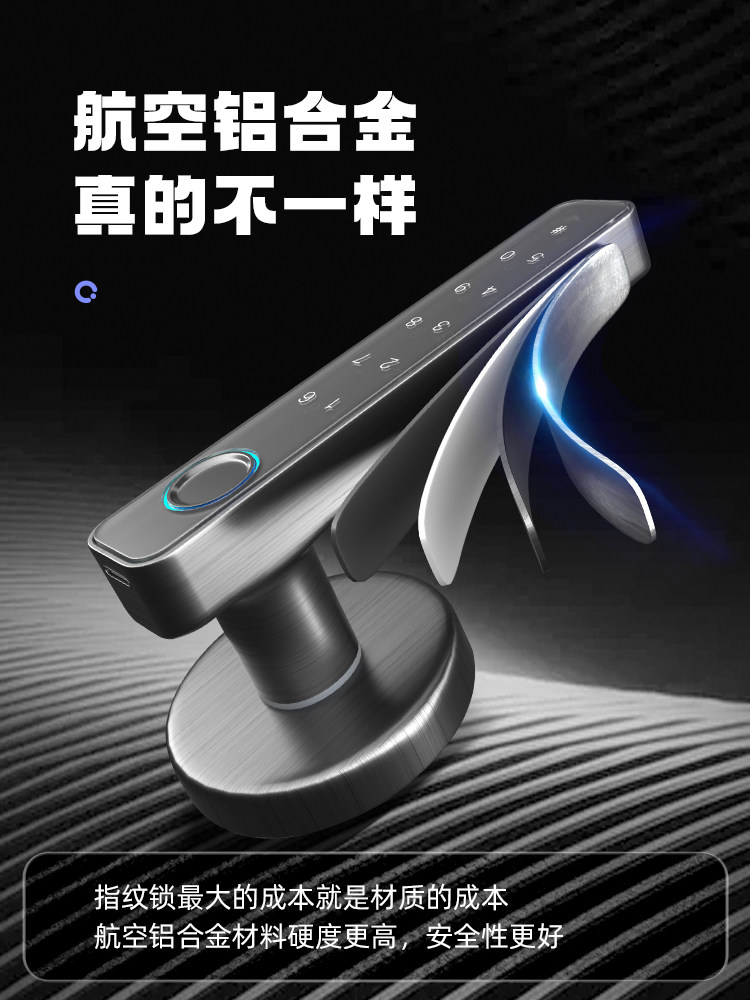 Indoor Room Wooden Door Fingerprint Lock Home Bedroom Door Password Lock Office Apartment Homestay Electronic Smart Door Lock