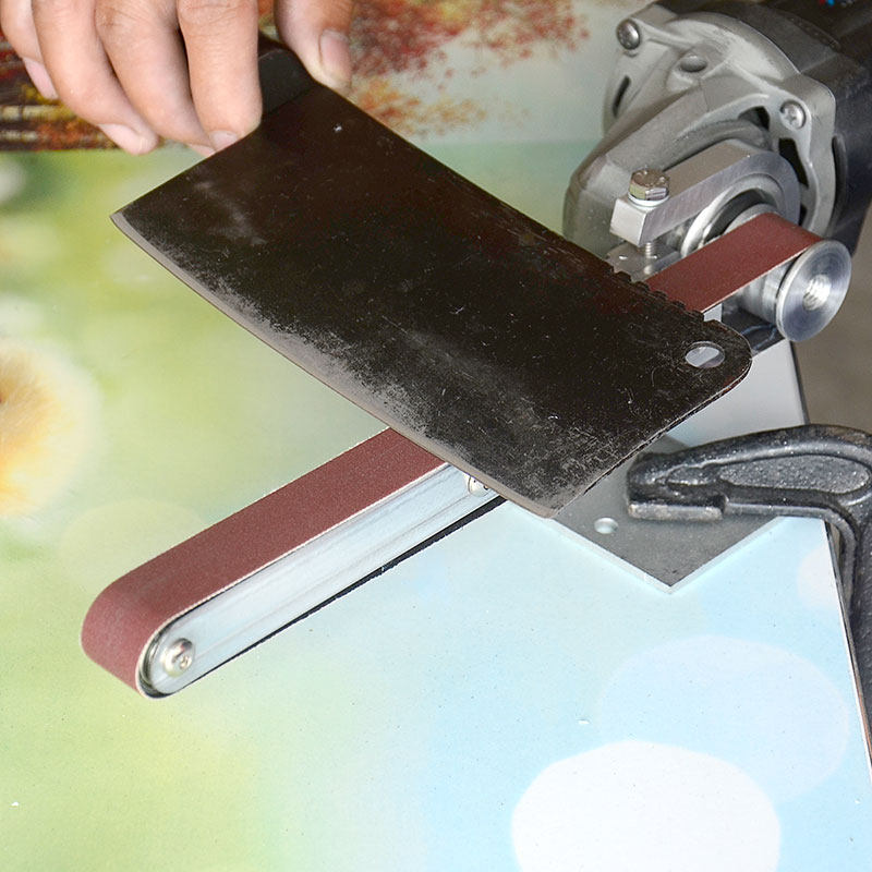 Sand belt machine sand belt small diy miniature mini angle grinder modified grinder handheld AC base bracket