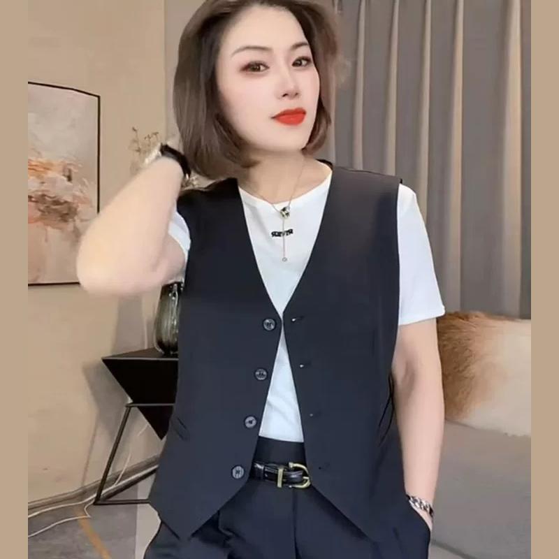 Suit Vest for Women, Small Vest, 2025 Autumn New Style, Outerwear for Women, Spring and Autumn Short Suit Vest Jacket