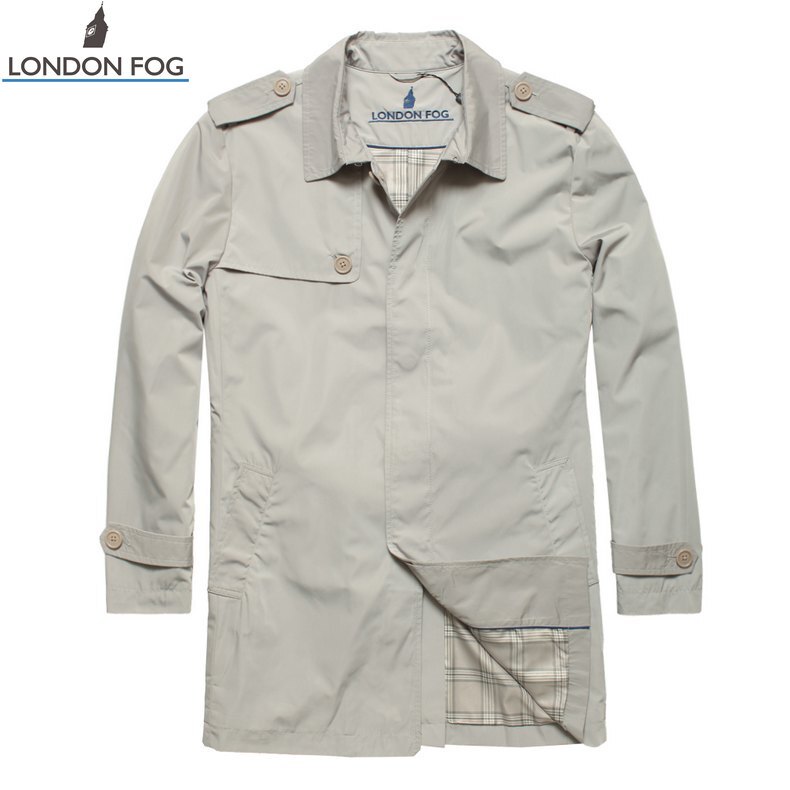 London Fog/London Fog Genuine Men's Clothing Spring Mid-Length Trench Coat Jacket Ls11Wf103