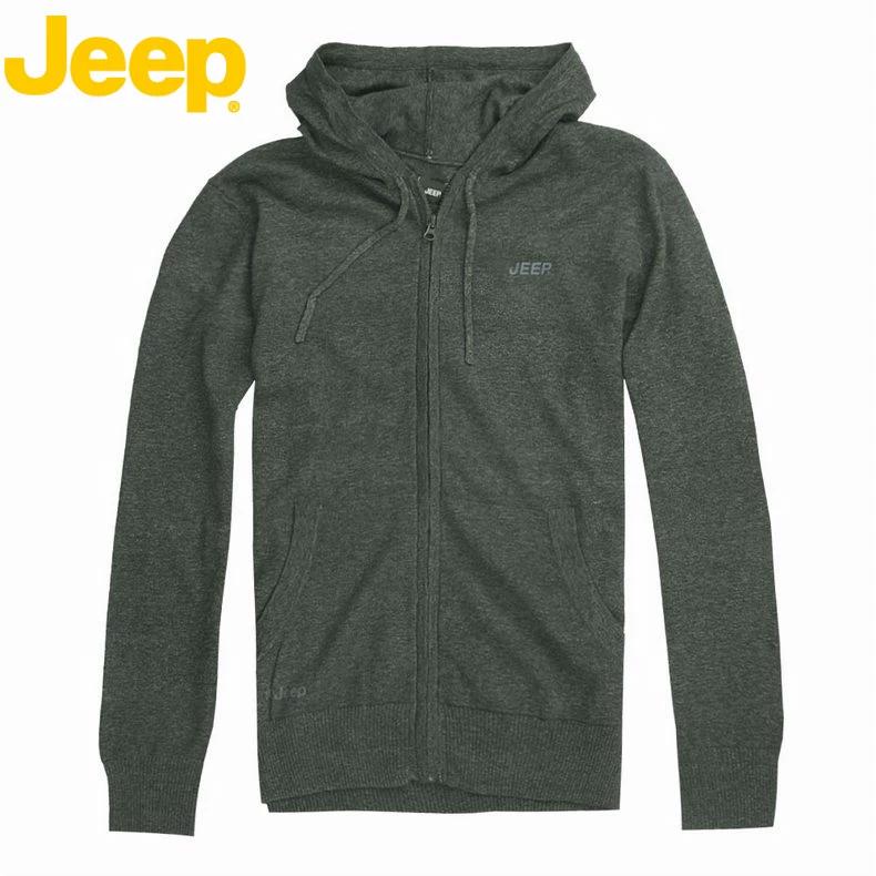 JEEP / xe jeep nam chính hãng áo len cotton giản dị áo len mùa thu và áo len mùa đông JW11KS12N - Cardigan