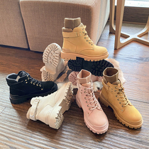 ADLY А UGG snow boots women winter sheep fur one 2021 New plus velvet padded cotton shoes short tube Martin boots