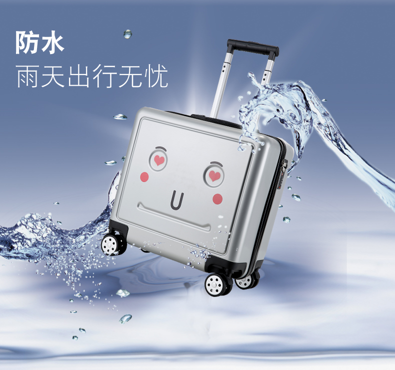 Phim hoạt hình vali nữ phổ bánh xe dễ thương vali mật khẩu vali 16 inch nhỏ vali hành lý xe đẩy hộp nam - Va li balo kéo du lịch