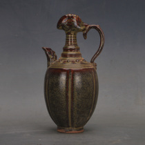 Song Dynasty Yue kiln tea leaves and chicken head pot antique porcelain unearthed antiques imitation museum treasures home decoration ornaments