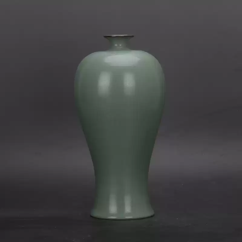 宋汝窯青釉開片清涼寺支釘梅瓶仿古瓷器全手工古典收藏古玩擺件-淘寶