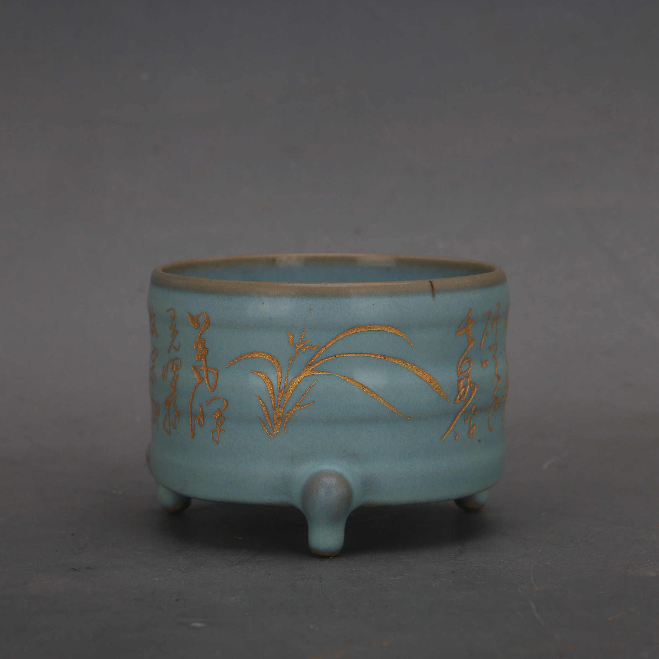 宋汝窯 双魚瓶の写し 現代工芸品 宋汝窯 双魚瓶の写し 現代工芸品 宋汝