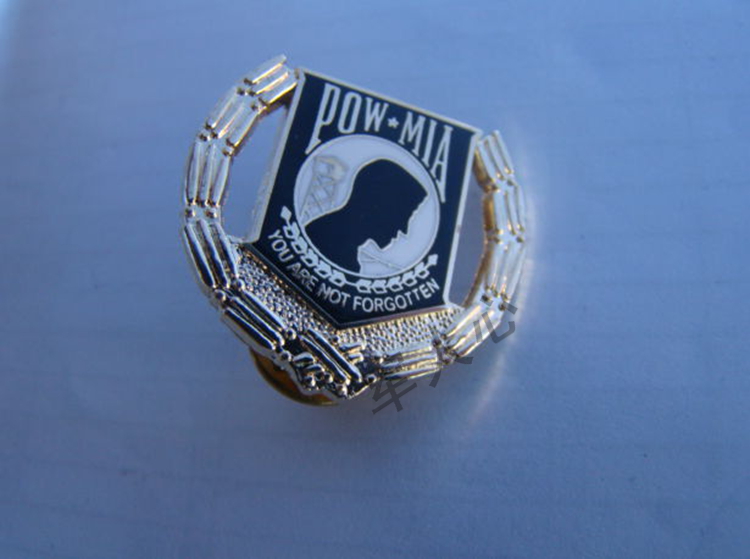 American POW and Missing Persons Memorial Chapter Metal Badge Skills Chapter Chest Badge
