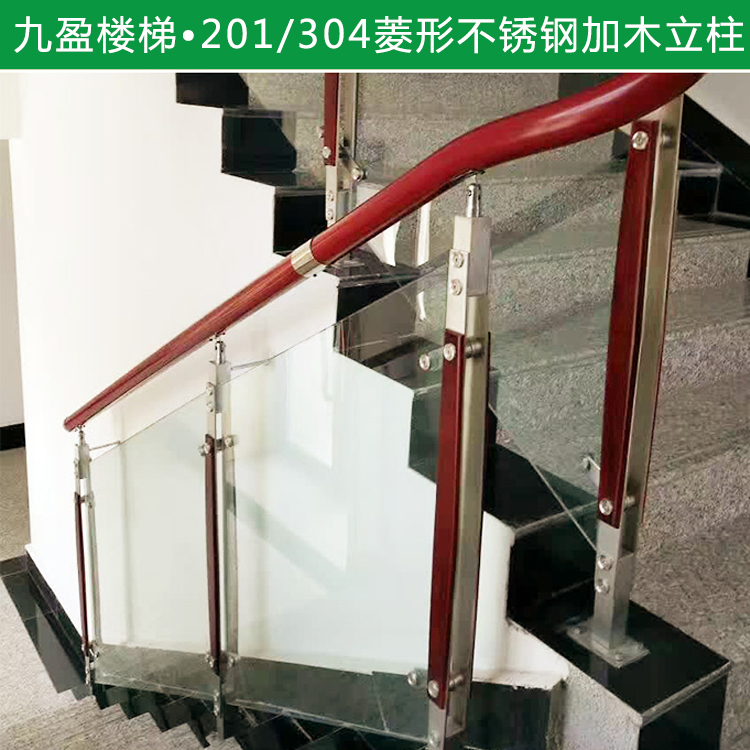 New stainless steel stair upright post glass guard column stainless steel upright post balcony guard post manufacturer direct-Taobao