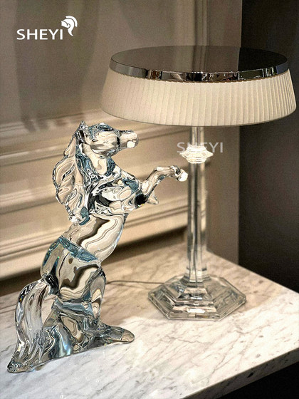 Bakala French-Style Light Luxury Crystal Table Lamp, High-End Living Room Decoration, Study Atmosphere Table Lamp, Bedroom Bedside Lamp