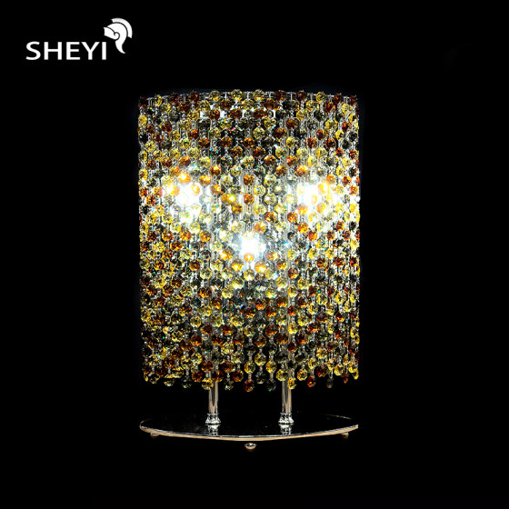 Songbek Modern Light Luxury Imported Egyptian Crystal Table Lamp Bedroom Bedside Living Room Decorative Lamp Study Decorative Table Lamp