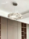 French-Style Light Luxury Living Room Creative and Unique Imported Natural Crystal Chandelier High-End Italian-Style Dining Room Bedroom Round Lighting Fixture
