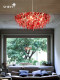 Italian Lolli&Memmoli Italian-Style Light Luxury Czech Crystal Villa Living Room Dining Room Round Table Semi-Circular Chandelier