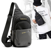 ins super fire mens chest bag Korean version of casual mens backpack Mens and womens chest crossbody bag sports shoulder riding bag