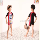 Детский пляжный купальник подходит для мужчин и женщин для плавания, шорты, короткий рукав