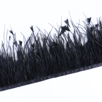 10-15CM4 layer ostrich wool fabric edge plus ripping triangular feather lace clothing accessories accessories decorated with ostrich