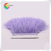 Wenshu feather hot sale Violet diy handmade ostrich feather cloth edge 10-15cm skirt clothing accessories