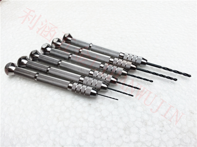 Khoan tay nhỏ khoan hổ phách sáp ong sáp óc chó mô hình wenwan mắt khoan lỗ công cụ khoan tay