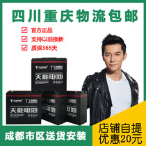 Tianneng true black gold electric car battery T3 tricycle battery 48v60V72v12 20ah Sichuan and Chongqing