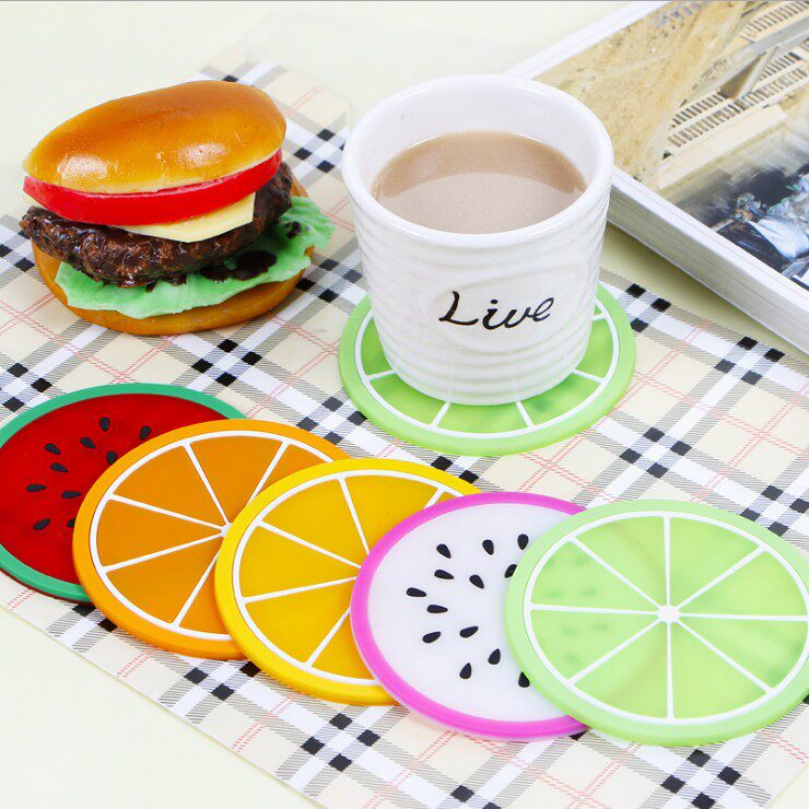 Table Cup Mat Cup Mat Cup Mat Teacup Insulation Mat Silicone Anti-Burn Home Water Dishwashing Mat Saucer Dish Pan Mat