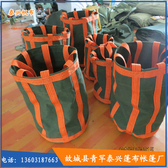 Custom construction lift bag construction hanging bag tower crane soft transport bag canvas heavy bag tool kit