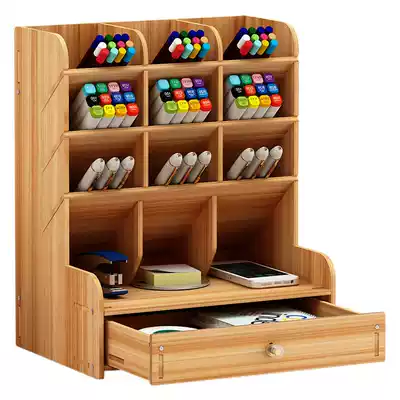 Pen holder creative storage box Stationery office sundries Desktop simple decoration finishing rack desk cute pen holder storage