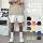 Спортивные шорты American high street heavy terry, мужские летние свободные баскетбольные шорты для баскетбола, мужские и женские пары, повседневные брюки с пятью точками mini 1