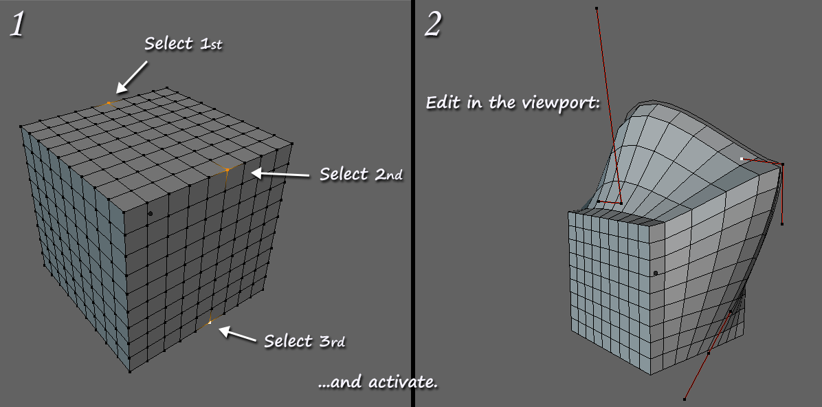 Blender插件|Bezier Mesh Shaper v0.9.59 曲线网格变形建模工具