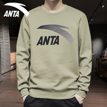 Anta sports sweater mens 2021 autumn new round neck long sleeve pullover official website flagship base loose T-shirt