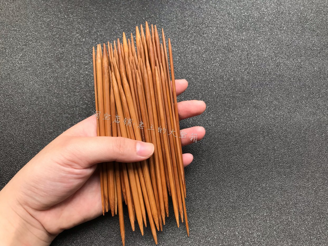 High - quality new bamboo needle 13CM super mini - bar knitting doll clothes 11 paid a set of straight needles