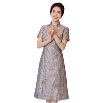 Qianqin~~Young mother’s wedding banquet in winter. Happy mother-in-law. Noble petite high-end new style dress.