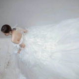 Свадебное платье, наряд маленькой принцессы, французский стиль, городской стиль, открытые плечи, подходит для подростков, 2020