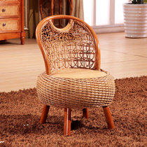 Rattan chair Rattan furniture Imported Agate rattan chair Rattan low stool shoe stool Plant rattan chair stool chair Real rattan chair