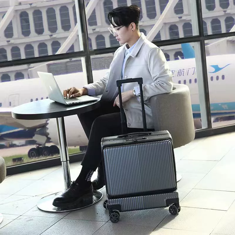 Zifang Mật Khẩu Hộp ABS Dày Da Phù Hợp Với Bánh Xe Đẩy Ốp Lưng Nam Kinh Doanh Du Lịch Nhỏ Nội Trú 18 Inch balo du lịch cỡ lớn túi đi du lịch